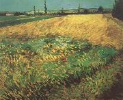 Vincent Van Gogh Wheat Field with the Alpilles Foothills in the Background (nn04) USA oil painting artist